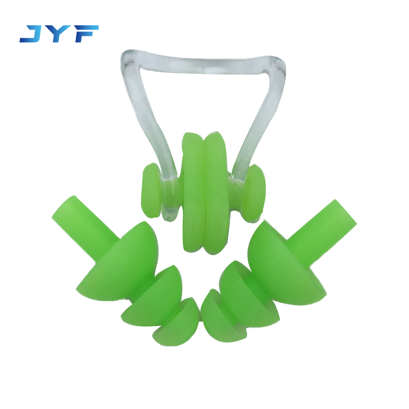 silicone swimming earplugs nose clip