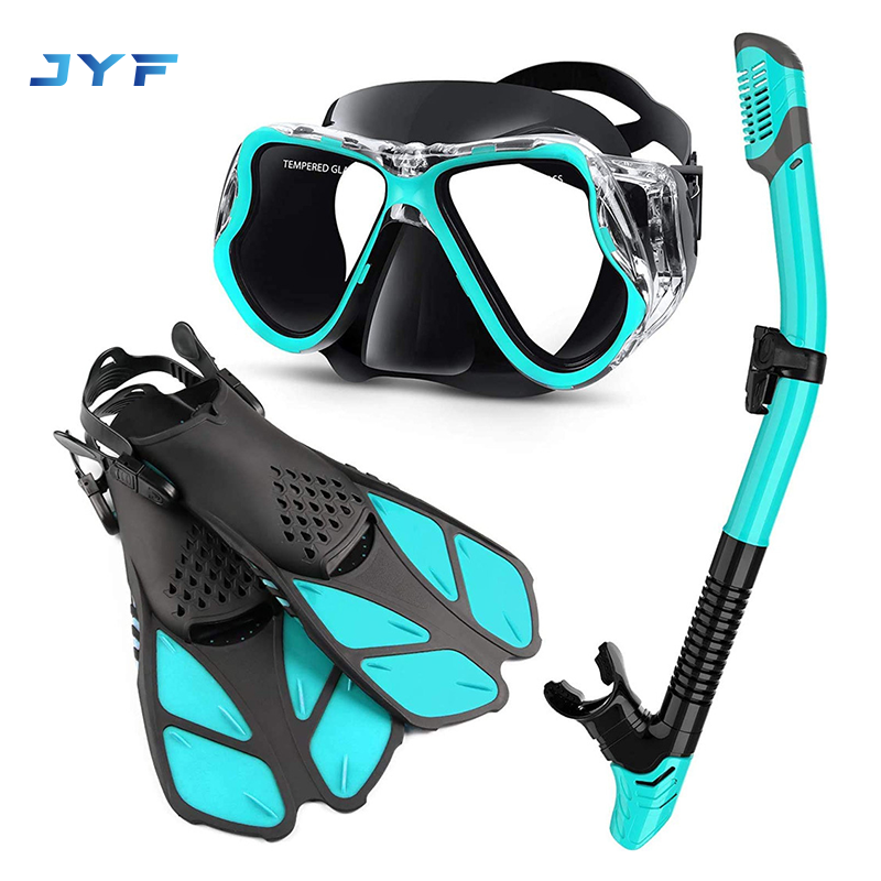 colorful silicone snorkel mask sets