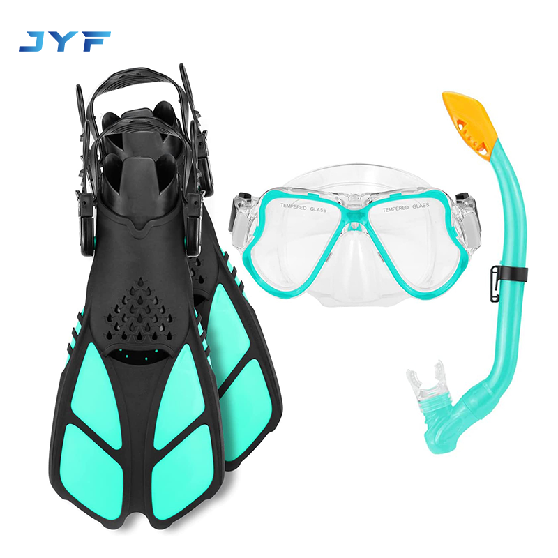 flippers goggles snorkel